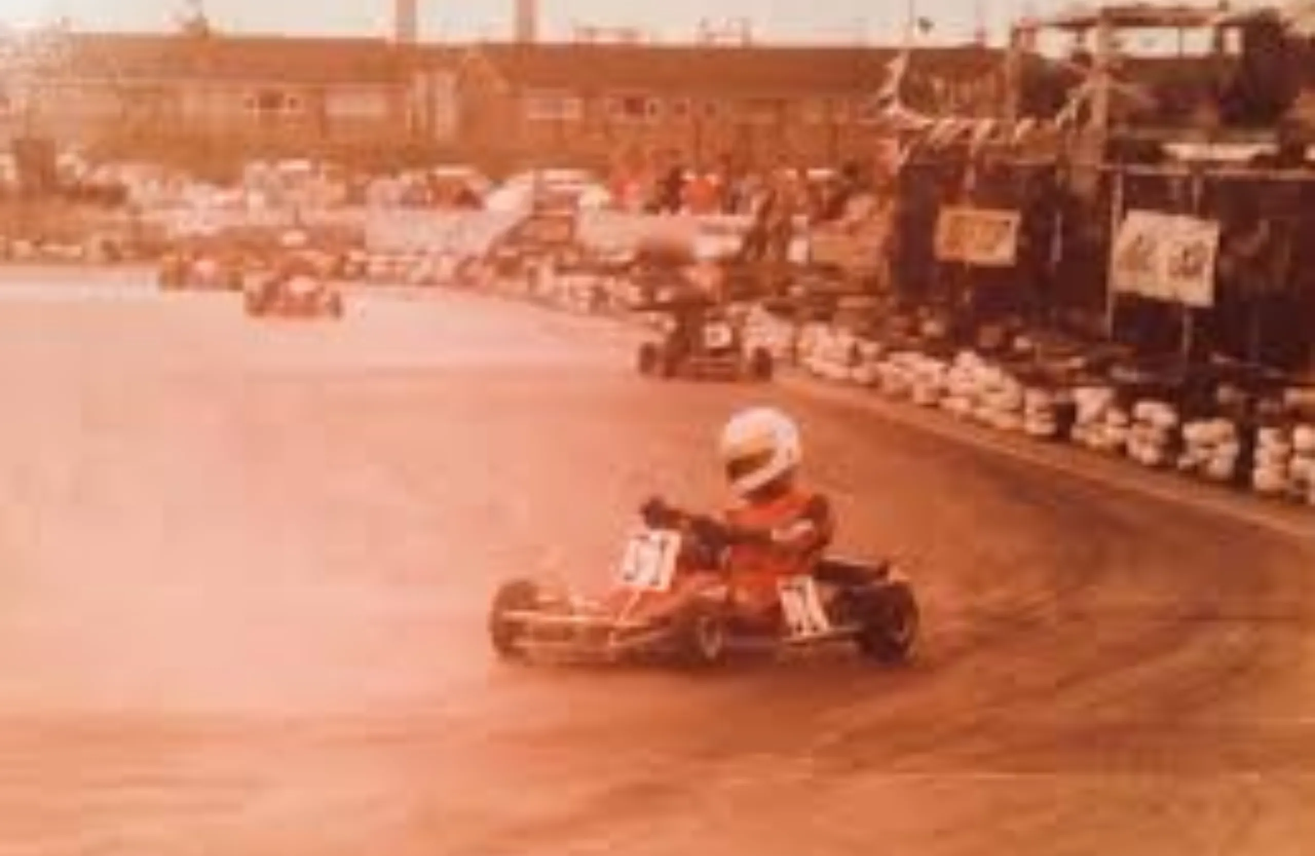 Derek Warwick as a child starting out in karting, 1966