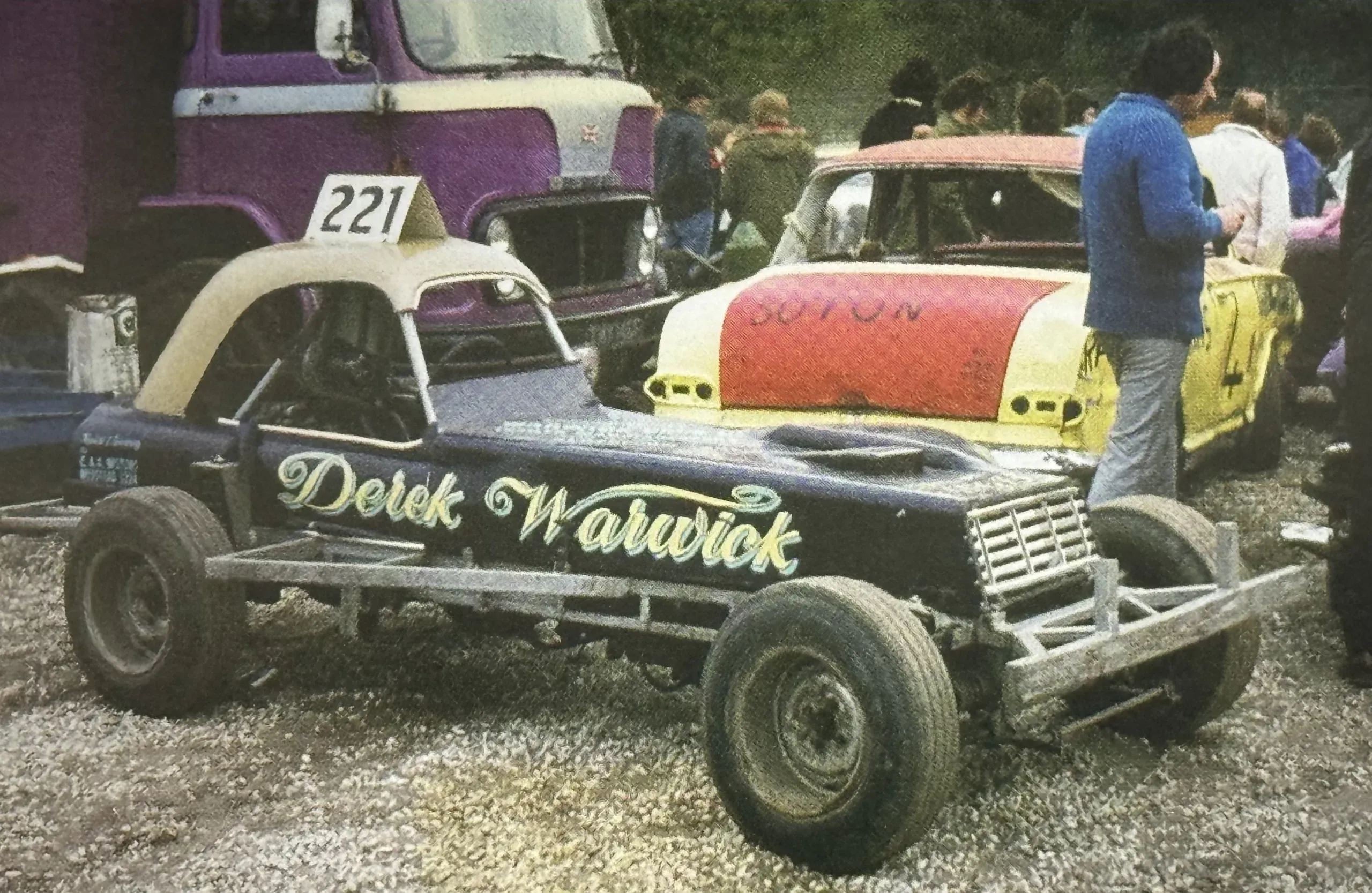 Derek Warwick short‑track oval racing as a teenager, 1969